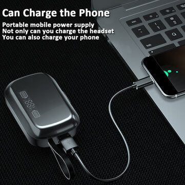A13 TWS Wireless Earbuds bluetooth 5.0 Waterproof Digital Display In-ear Earphone Flashlight with Po