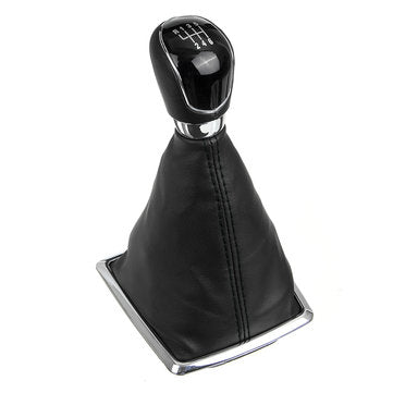 6 Speed MT Gear Stick Shift Knob with Dust Boot Cover For Ford Focus 2005-2012  (COLOR.: BLACK)