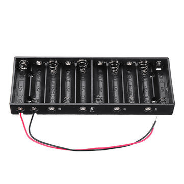 10 Slots AA Battery Box Battery Holder Board for 10xAA Batteries DIY kit Case