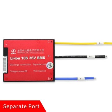 DALY BMS 10S 36V 20A Battery Protection BMS PCB Board 50A Peak for Li-Ion Li-Polymer Batteries with
