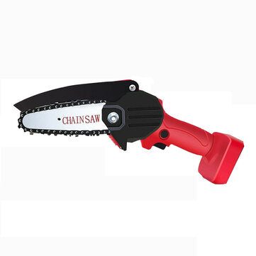 550W 24V 4`` Mini One-Hand Cordless Electric Chain Saw Woodworking Wood Cutter