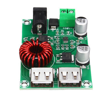 XH-M224 Dual USB Output Step-down Module 5V 6A Voltage Regulator Module Dual 5V3A Rechargeable Micro