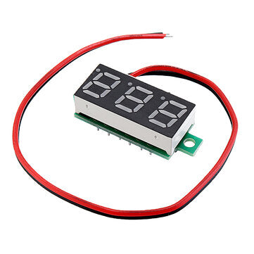 5pcs 0.28 Inch Two-wire 2.5-30V Digital Blue Display DC Voltmeter Adjustable Voltage Meter