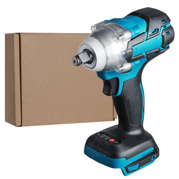 Cordless Brushless Impact Wrench 520N.m Torque 1/2`` Socket Electric Wrench Tool for Makita 18V Batt
