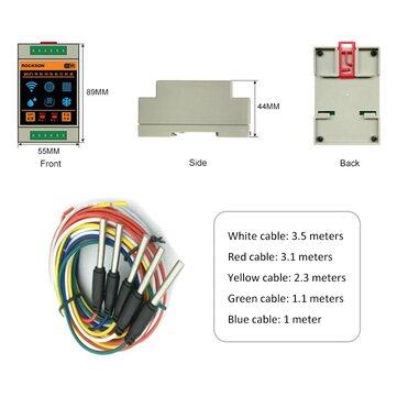 ROCKSON Tuya Smart Home Water Level Sensor WIFI Controller Leakage Flood Alarm Swimming Vape Tank Fl