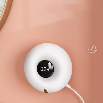 Wall Mounted Automatic Soap Dispenser Infrared Induction LED Display Temperature Foam Hand Sanitizer