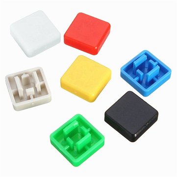 420pcs Square Mixed Color Tactile Button Caps Kit For 12x12x7.3MM Tact Switches