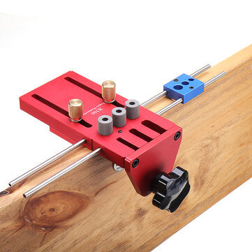X700 3 in 1 Aluminum Alloy Dowelling Jig with Clamping System Set Wood Dowel Drilling Position Jig W
