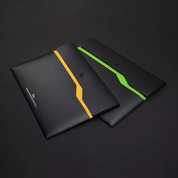 Fizz 6 Pcs/set 6 Colors Double Layer Document Bags File Folder Waterproof A4 File Document Holder Bu