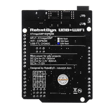 Robotdyn U NO+WiFi R3 ATmega328P+ESP8266 32Mb USB-TTL CH340G Development Board For Ariduino