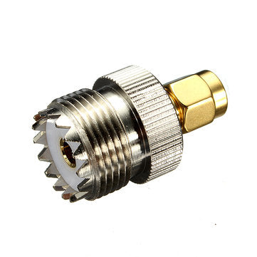 UHF Female SO239 Jack to SMA Male Plug Straight Adapter Connector