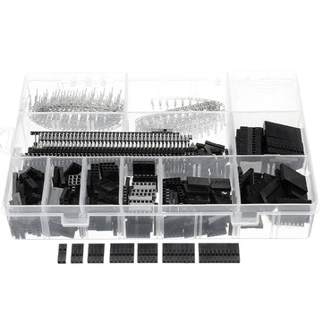 Excellway TC10 670Pcs Wire Jumper Header Connectors M/F Crimp Pins Terminal For Dupont