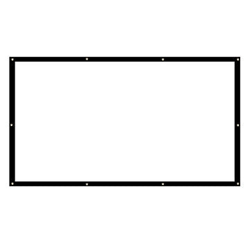 100-inch Projector Screen 16:9 / 4: 3 HD Foldable Anti-light Projection Wall Mounted... (SIZE: 16:9)