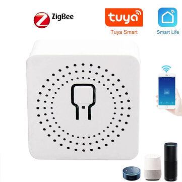 RSH 16A Mini Zigbee3.0 Smart Switch Two Way Wireless ON/OFF Switch APP Remote Control Works With Tuy