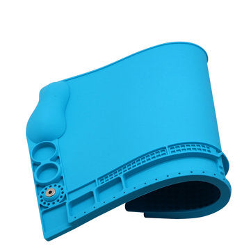 SS-004H 45x30cm 3D Wrist Protection Phone Maintenance Mat Ergonomic Silicone Desk Mat High Temperatu