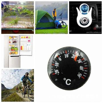 Mini Household Thermometer Dial Temperature Gauge Indoor And Outdoor Plastic Round Celsius Temperatu