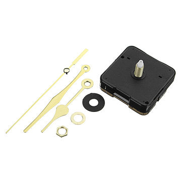 3pcs 20mm Shaft Length Gold Hands Quartz Wall Clock Silent Movement Mechanism Repair Parts