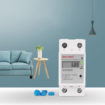 SINOTIMER WDS688 5-60A 230V Smart WiFi Single-phase Energy Meter Mobile Phone App Home Multi-functio