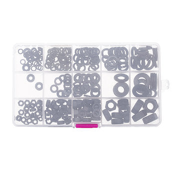 Suleve MXCW1 231Pcs Hex Nut Flat Washer Spring Lock Washer Carbon Steel M4/M5/M6/M8/M10 Assortmen