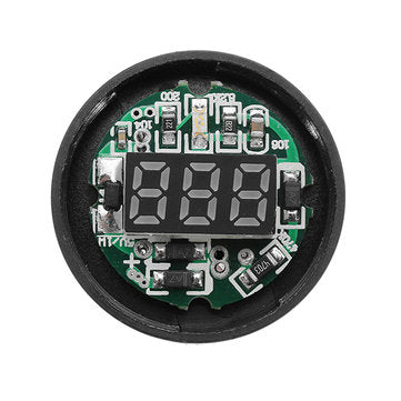 Machifit 22mm Digital AC Voltmeter AC 50-500V Voltage Meter Gauge Digital Display Indicator Green