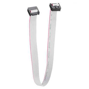 10Pcs 2.54mm FC-10P IDC Flat Gray Cable LED Screen Connected to JTAG Download Cable