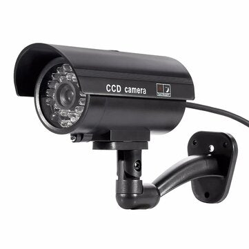 Bakeey Dummy Security Camera CCTV CCD Outdoor Waterproof Simulation Surveillance ... (COLOR.: BLACK)
