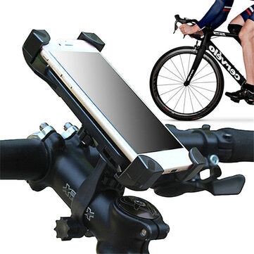 Universal Motorcycle Bicycle Handlebar Phone Holder Adjustable Soft Protective Br... (COLOR.: BLACK)