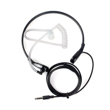 Retevis Black 1 Pin 3.5mm Throat MIC Earpiece Covert Air Tube Earpiece For Universal Mobile Phones I