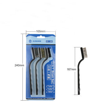 Toothbrush Type Small Wire Brush Industrial Toothbrush Cleaning and Derusting mini Copper Wire Stain