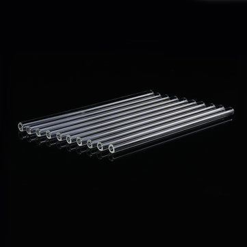10Pcs Length 200mm OD 10mm 1.5mm Thick Wall Borosilicate Glass Blowing Tube Lab Factory School Home