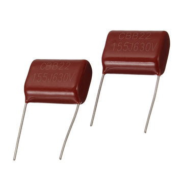 10PCS CBB Capacitor 630V 155J 1.5UF Metallized Polypropylene Film Capacitor