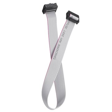 5Pcs 2.54mm FC-12P IDC Flat Gray Cable LED Screen Connected to JTAG Download Cable