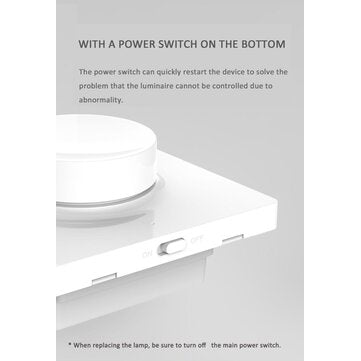 Yeelight YLKG07YL Smart Dimmer Wall Light Switch Remote Control AC220V ( Ecosystem Product)