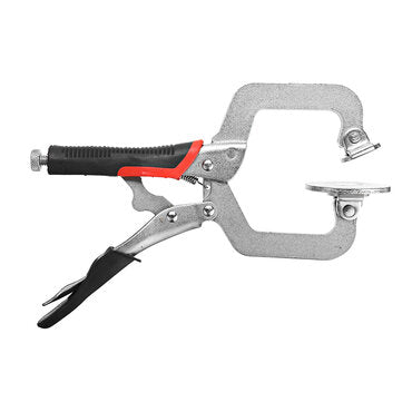 Woodworking 2 Inch C-clamp Face Clamp Locking Plier with Larger Flat Swivel Pads