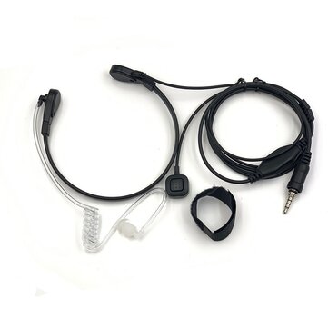 Adjustable Throat Mic Earphone Microphone Suitable for VX-7R Yaesu VX-6R VX170R Walkie-talkie Throat