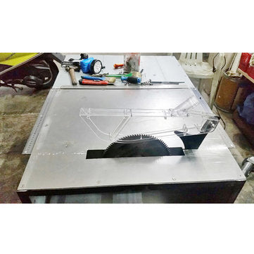Drillpro DIY Table Saw Protective Cover Stand with Dispensing Tool Case Anti Dust Transparent Protec