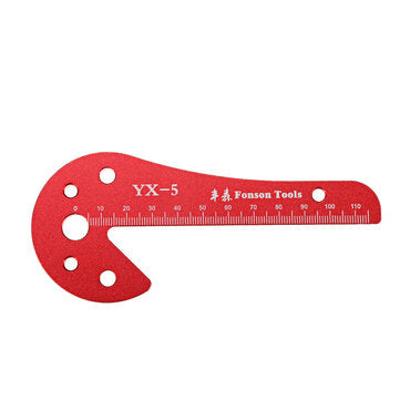 YX5 Woodworking Center Finder Scriber 45 Degree Angle Line Caliber Aluminum Alloy Aids Center Line M