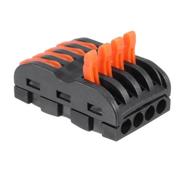 5Pcs SPL-4 CH4 Quick Terminals Wire Connector Push-on connector Rail Terminal Block