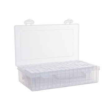 64 Lattice Ornament Rectangular Small Storage Box Manicure Transpare... (TYPE: WITHABOTTLEOF64BOXES)
