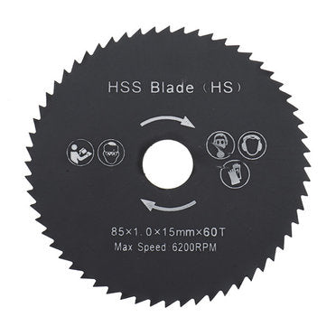 3pcs 85mm Circular Saw Blades Set HSS/TCT  Wood Working Rotary Tool Cutting Discs Kit