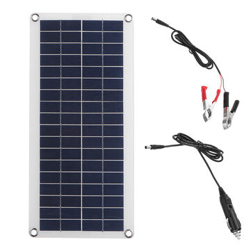 50W 18V Solar Panel Charger USB DC Dual Output Polycrystal Solar Power Panel