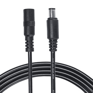 5Pcs 5M DC 12V Power Extension Cable Cord 5.5x2.1mm Plug Wire for CCTV Camera