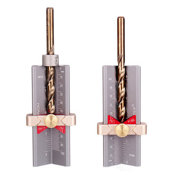 HONGDUI 3 In 1 Multifunction Measuring Gauge Drill Depth Gauge Drill Stop Measure and Drill Point An