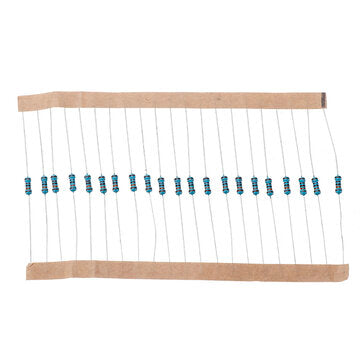 480Pcs 100K-910K Five-color Ring Resistance Metal Film Resistance Package 1% Precision