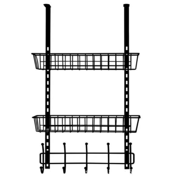 No punching Door Hook Shelf Clothes Storage Rack (TYPE: #A)