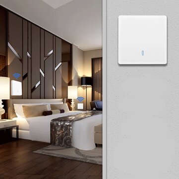 Wireless Remote Control Switch Wall Switch Large Key Panel Free Stickers Free Wiring Light Control S