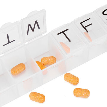 Portable Day Weekly Pill Organizer Box for Holder Storage Organizer
