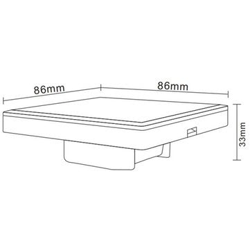 ZJ-TRBM-RGBW-A bluetooth Mesh RGBW Touch Remote Panel Dimmer Controller Work With Amazon Alexa Googl