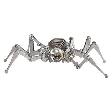 SMG Punk Spider Crystal Watch Creative Handmade Metal Spider With Foldable Feet Crafts Punk Style Cl