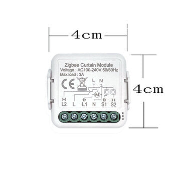 Tuya ZB Smart Curtain On-off Module APP Remote Control Timing Switch Compatible with Amazon Alexa /G
